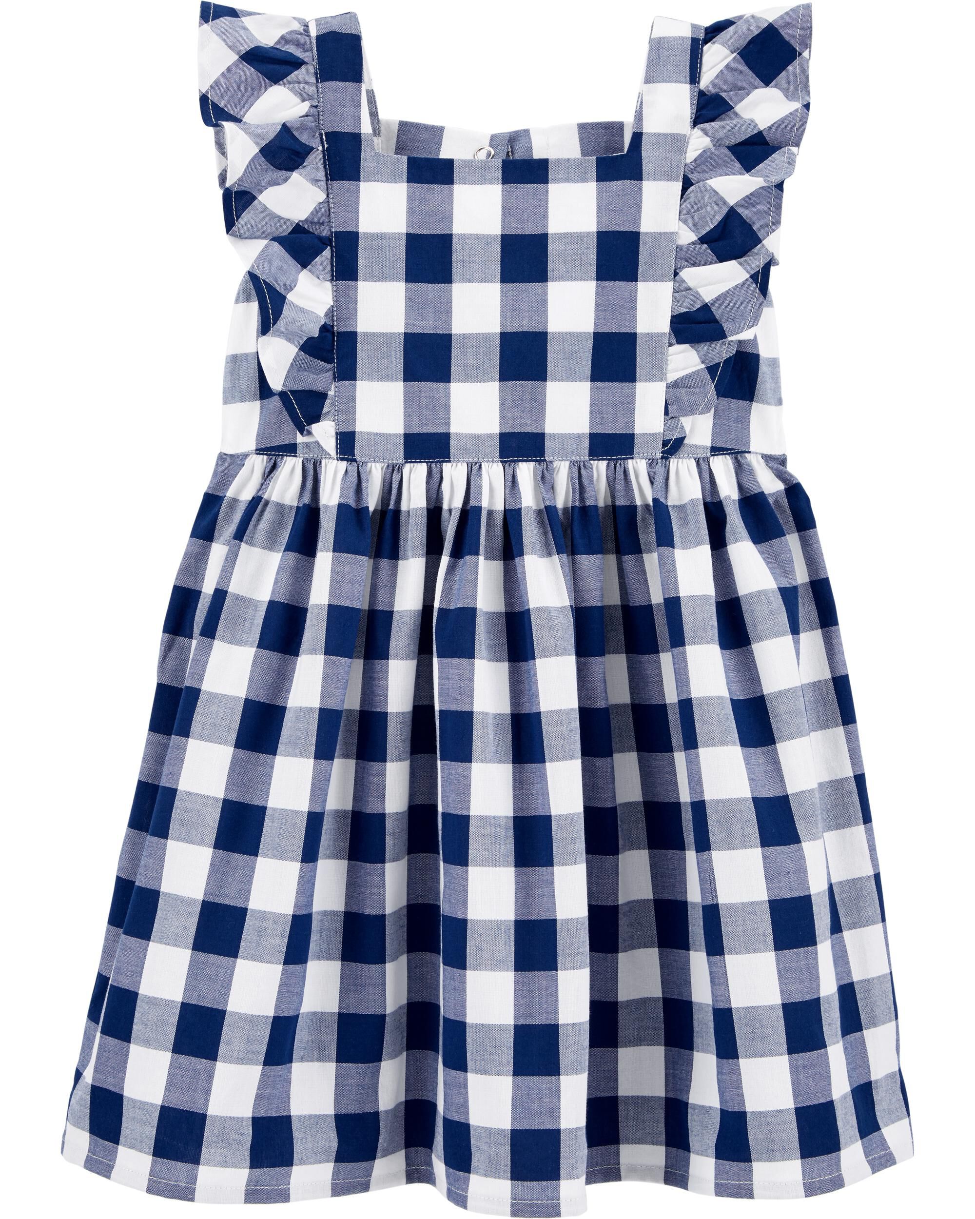 gingham baby clothes