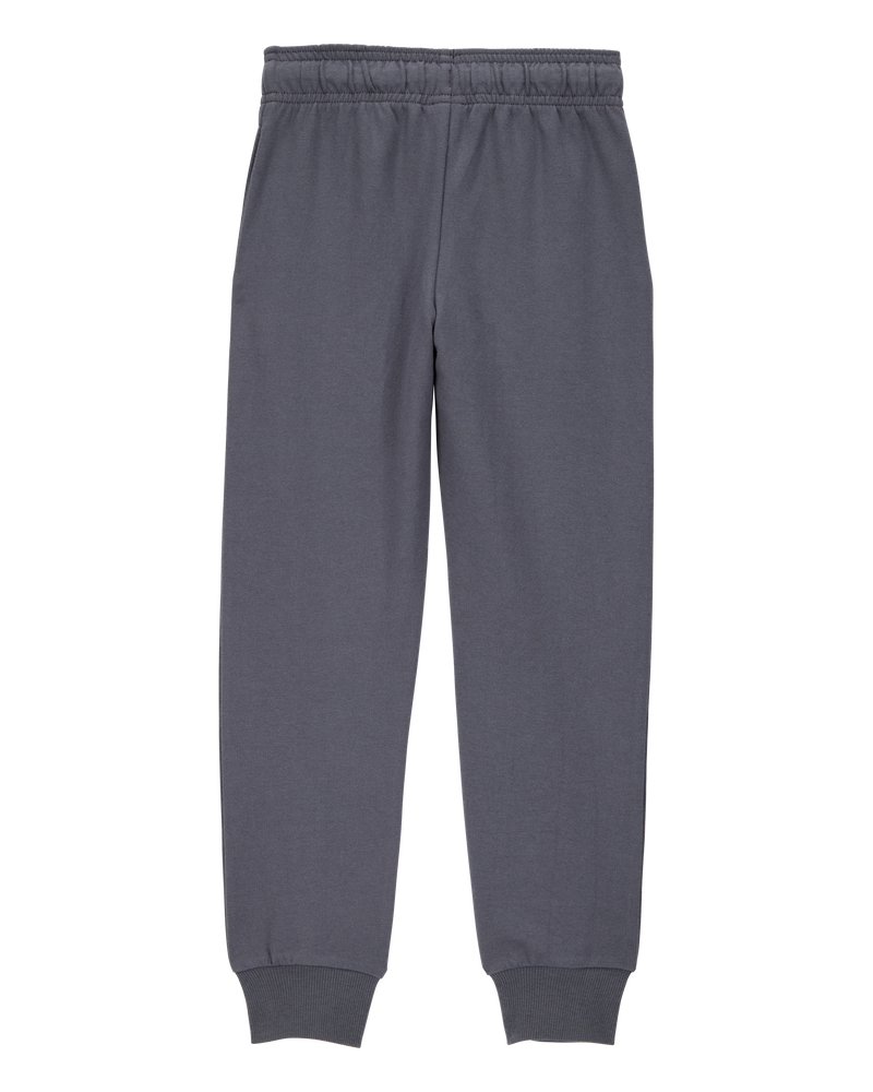 Kid Pull-On Drawstring Joggers - Dark Grey, image 2 of 4 slides