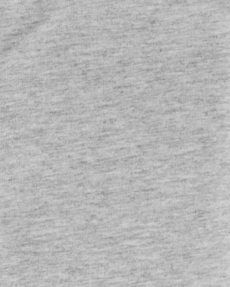 Baby 2-Pack Heather Gray & Pink Cotton Stretch Leggings, image 3 of 3 slides
