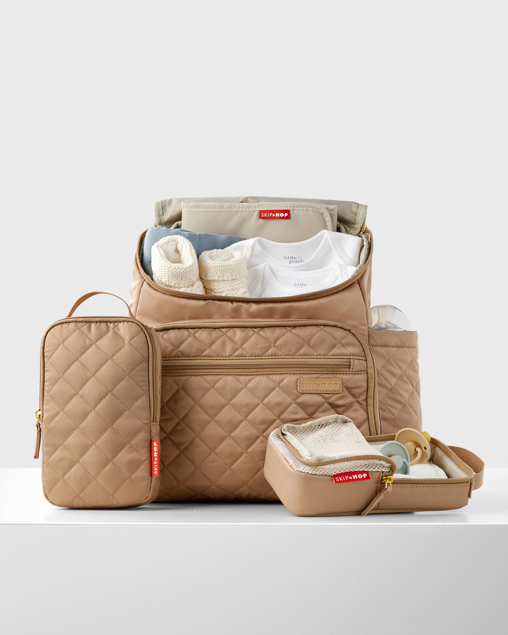 Forma Backpack Diaper Bag - Camel, image 4 of 8 slides