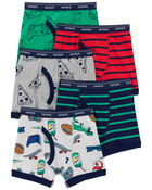 5-Pack Cotton Boxer Briefs Underwear, image 1 of 2 slides