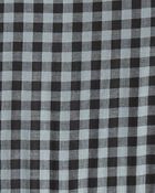 Adult Women's Maternity Plaid Button-Front Relaxed Fit Dress, image 7 of 7 slides