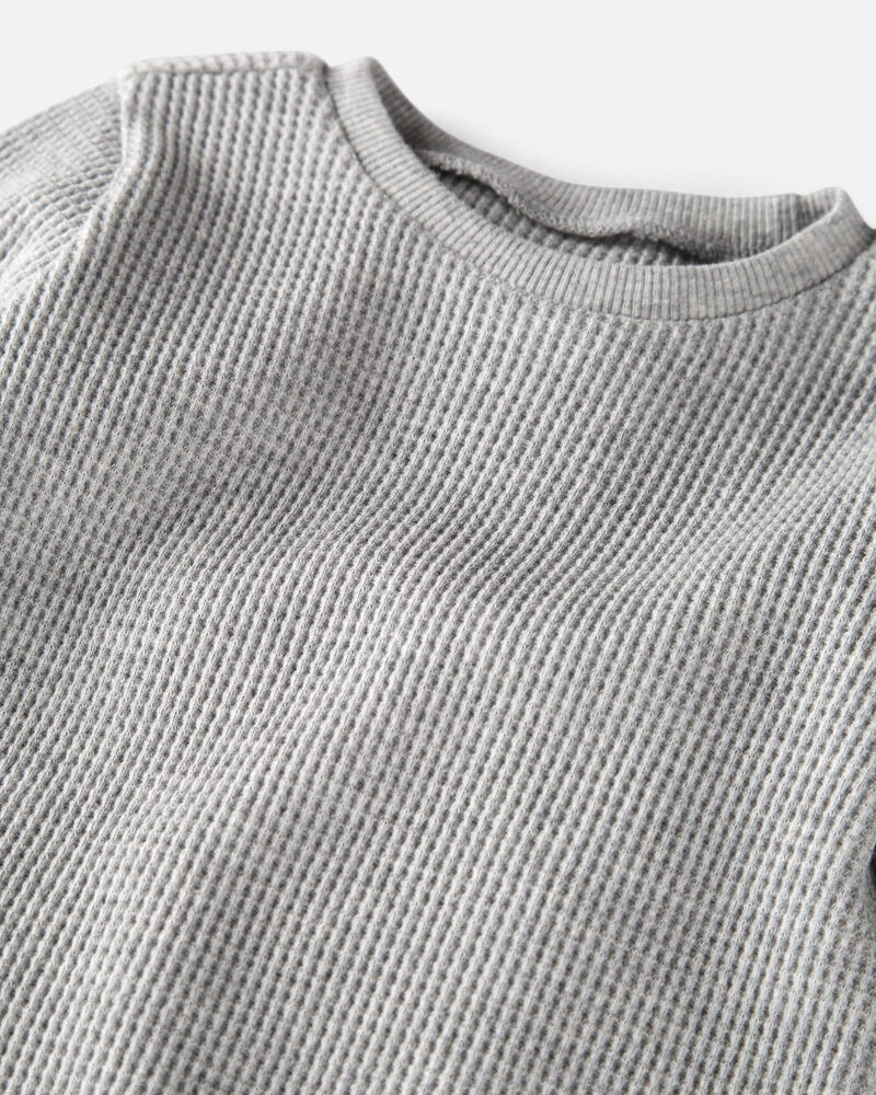 Baby 3-Pack Waffle Knit T-Shirts Made with Organic Cotton, image 2 of 6 slides