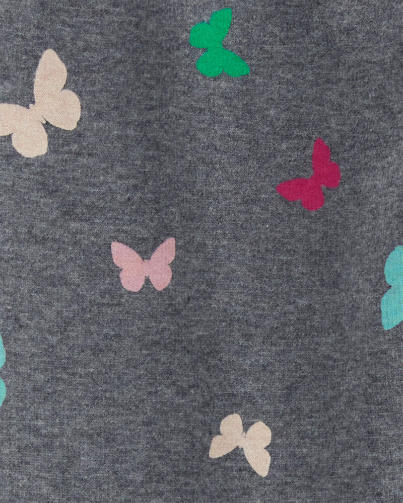Kid Butterfly Cozy Fleece Leggings, image 4 of 5 slides