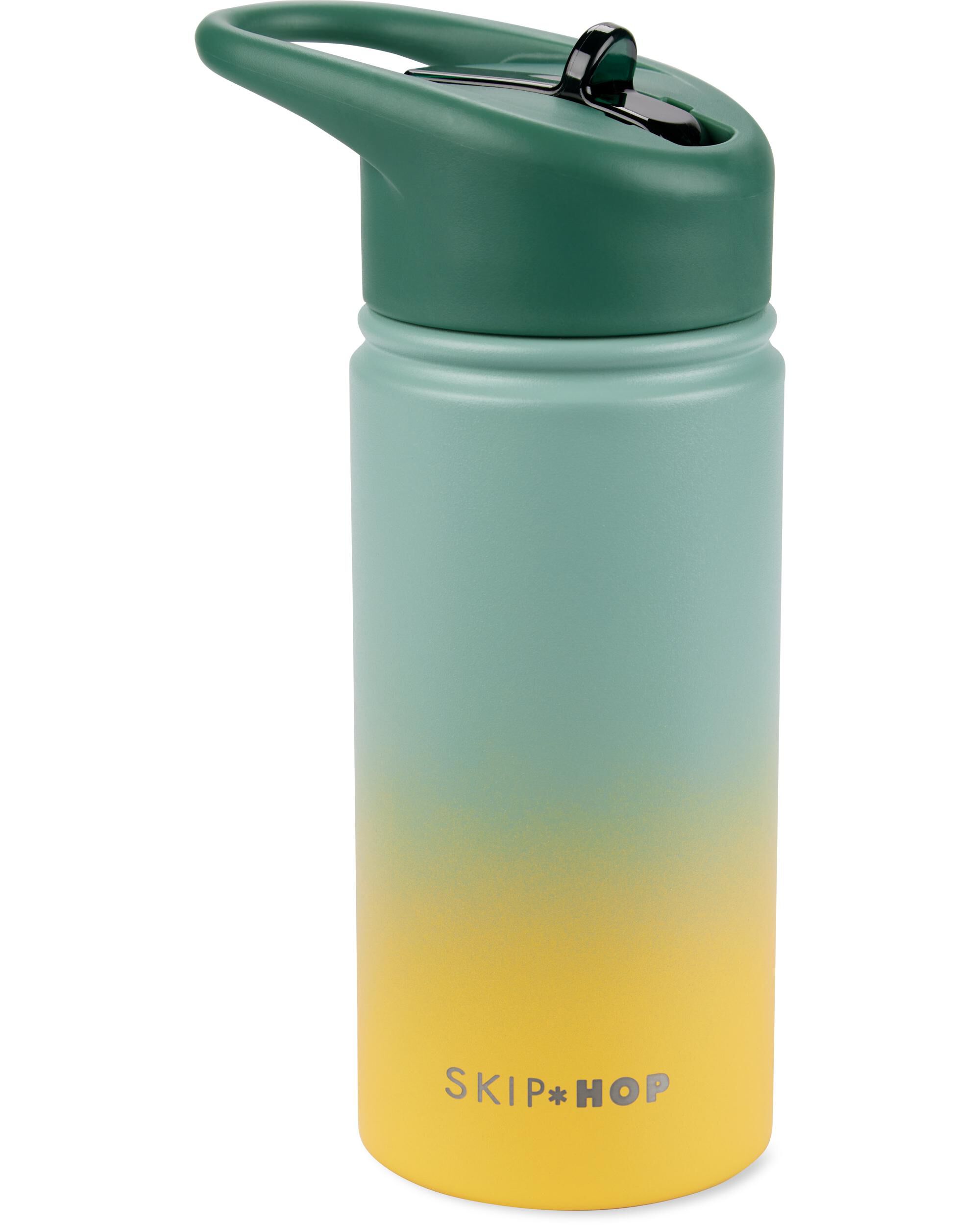 Wander Stainless Steel Straw Bottle - Ombré Green, image 1 of 2 slides