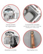 Suite by Skip Hop 6-in-1 Diaper Backpack Set, image 2 of 8 slides