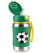 Spark Style Stainless Steel Straw Bottle - Soccer, image 2 of 2 slides