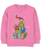 Kids Pink Grinch Sweatshirt