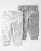 Baby Organic Cotton Grow-With-Me Joggers, image 1 of 5 slides