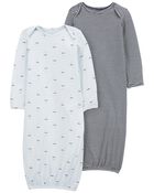 Baby 2-Pack PurelySoft Sleeper Gowns, image 1 of 6 slides