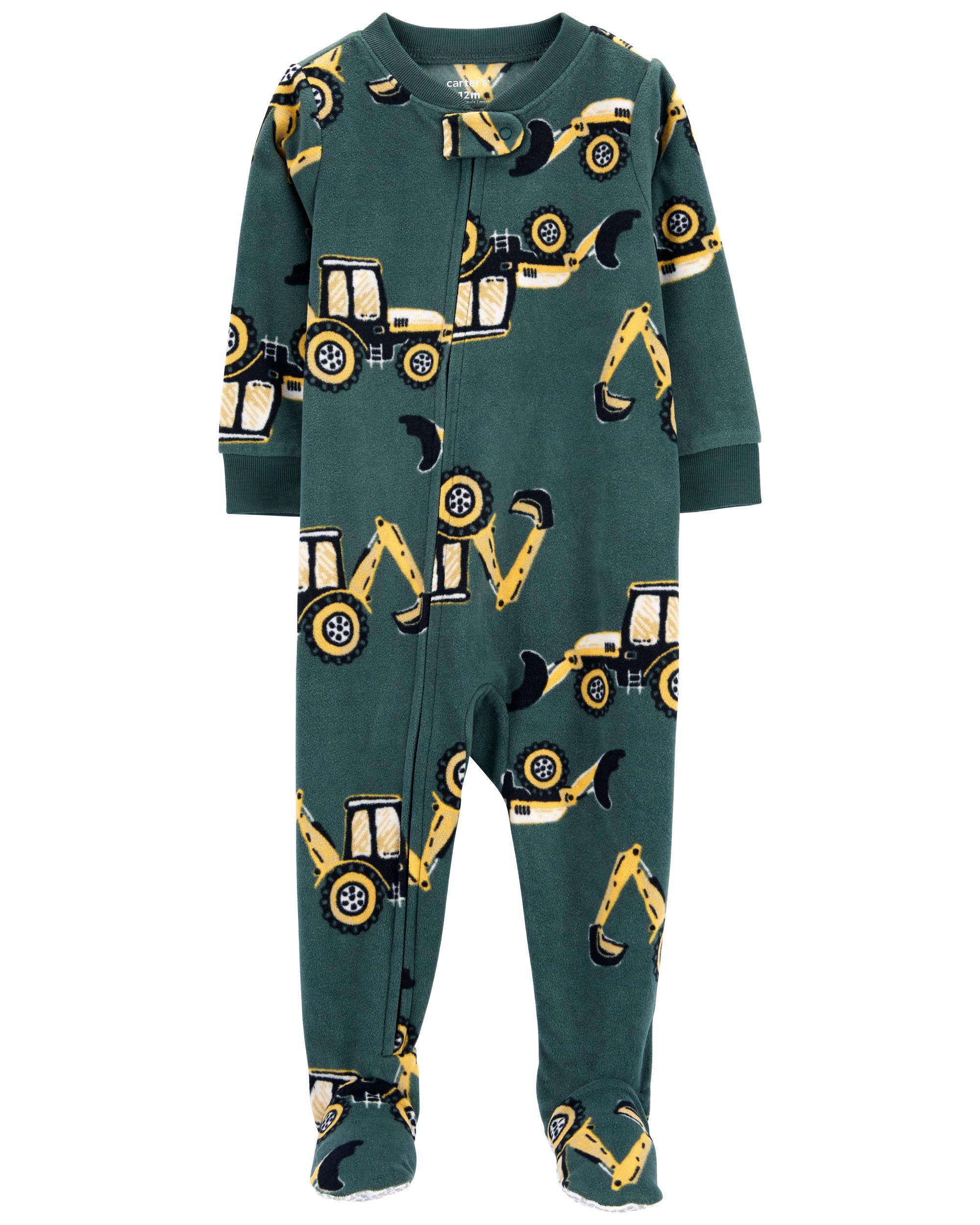 Fleece footie deals pjs