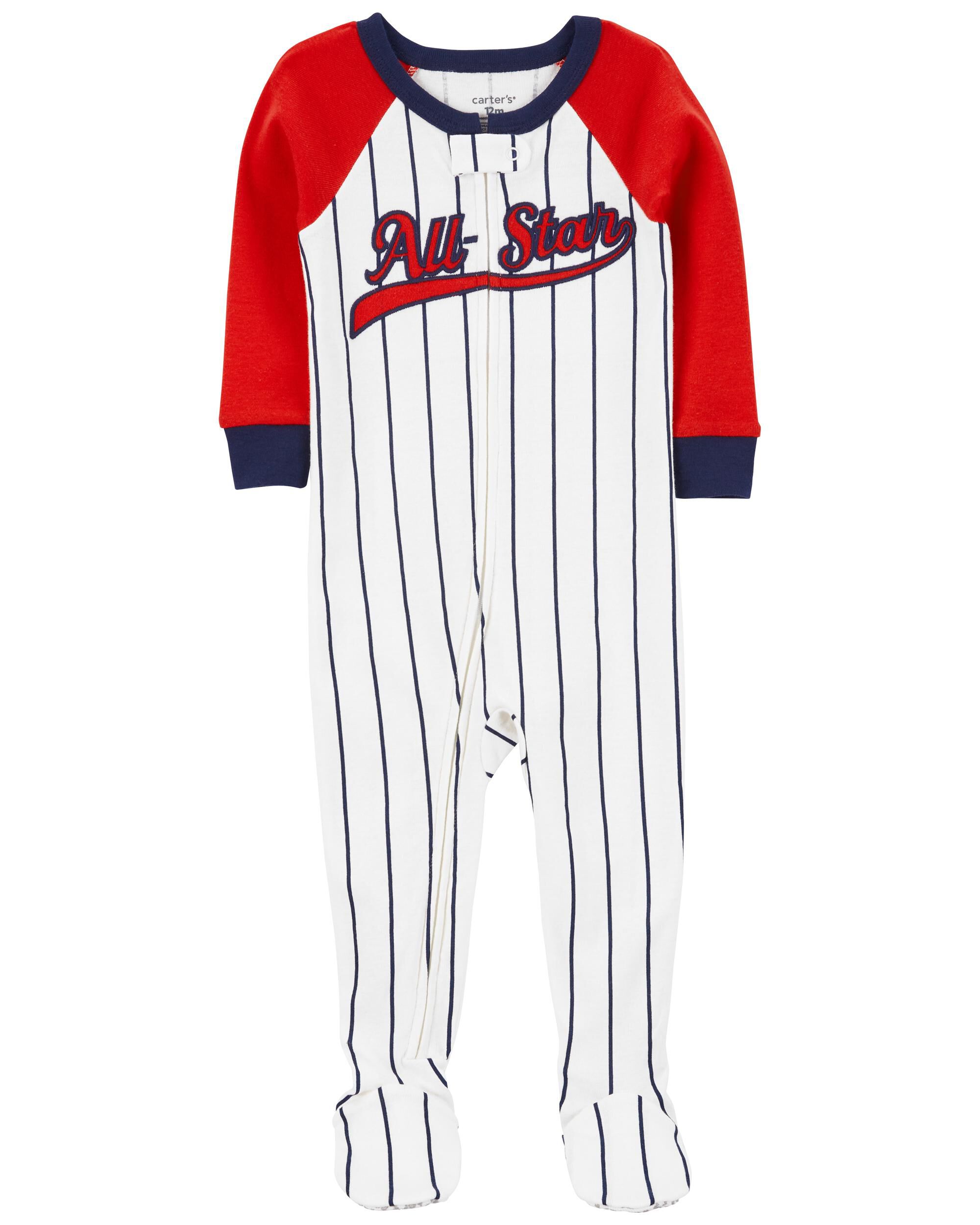 Baseball pajamas for boys sales