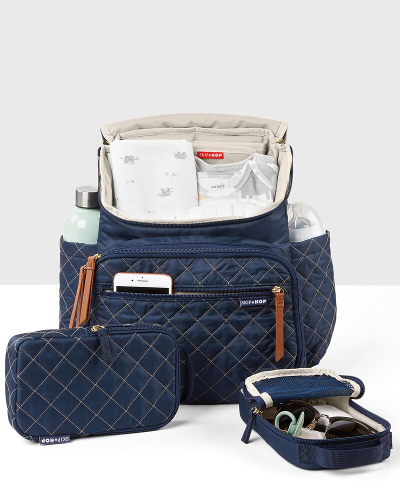 Forma Backpack Diaper Bag - Navy, image 5 of 9 slides