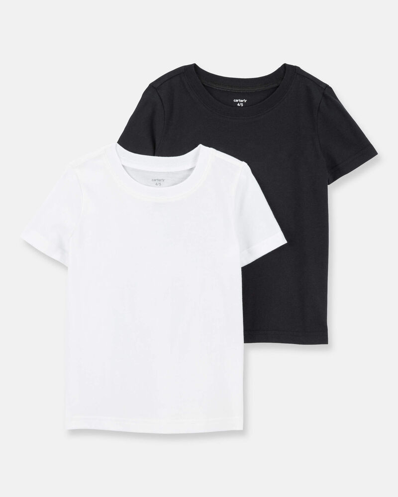 Kid 2-Pack Short-Sleeve Cotton Tees, image 3 of 4 slides