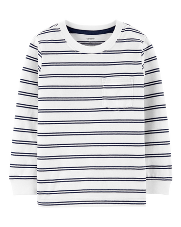 Baby Striped Pocket Jersey Tee, 