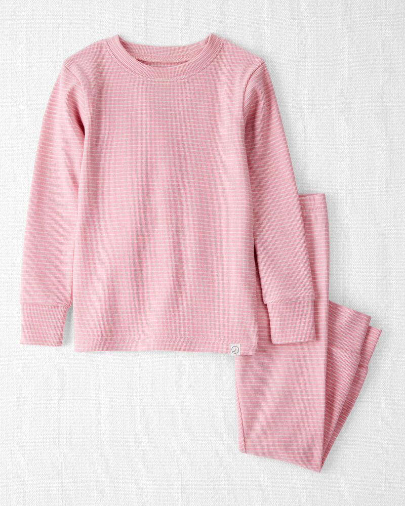 Toddler Organic Cotton Pajamas in Stripes, image 1 of 5 slides
