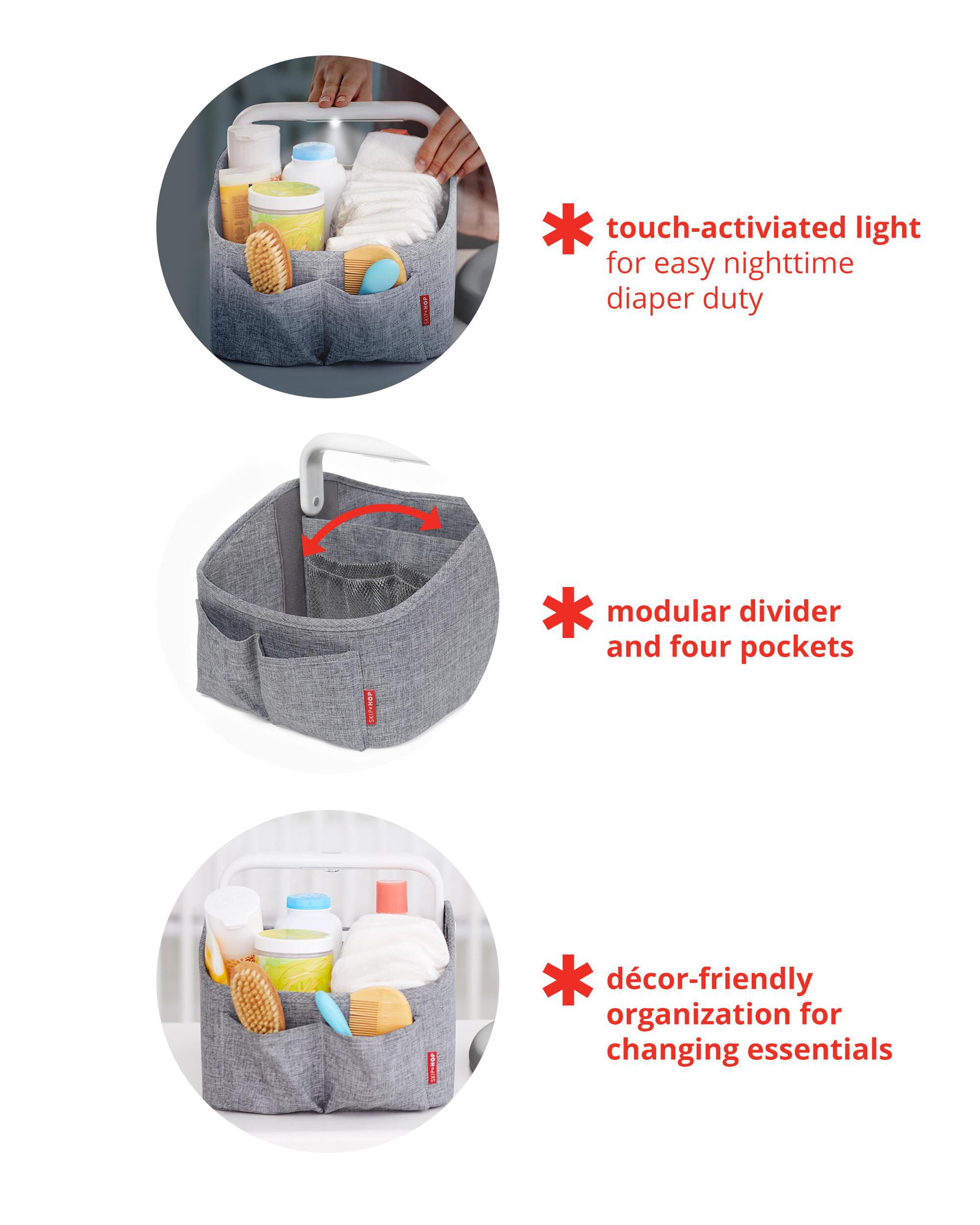Diaper caddy skip hop top