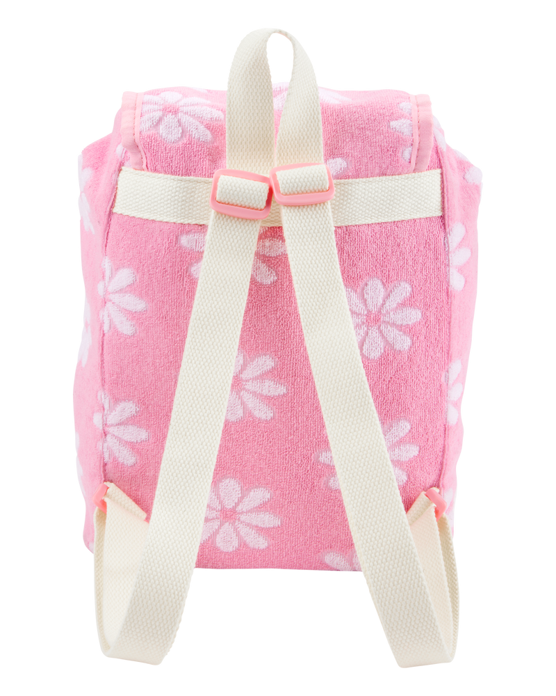 Carter's  Flower French Terry Mini Backpack, image 2 of 2 slides
