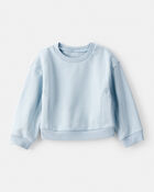 Toddler Girl Long-Sleeve Pullover Sweatshirt - Blue, image 1 of 3 slides