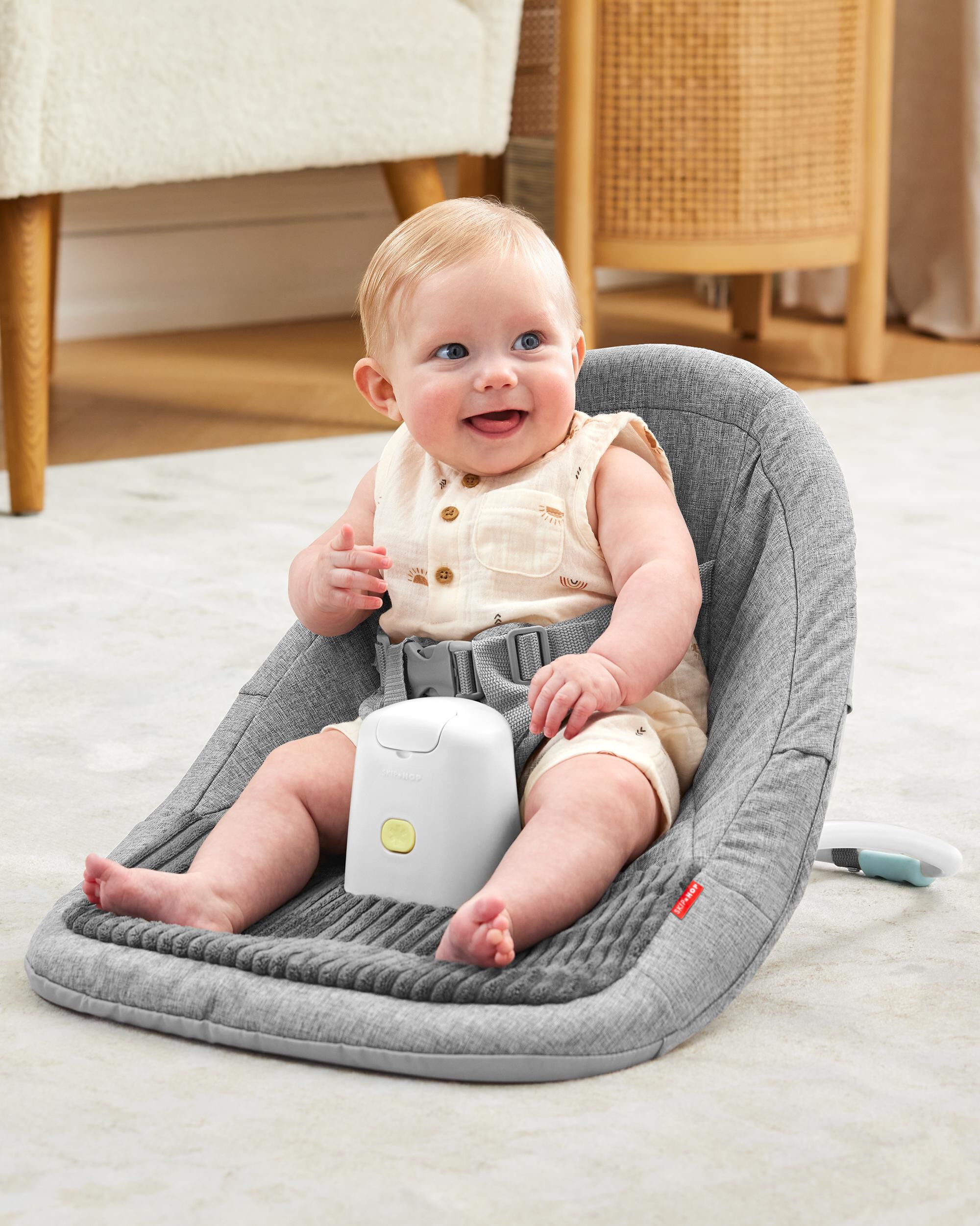 Silver Lining Cloud Upright Activity Floor Seat & Tray Set, 