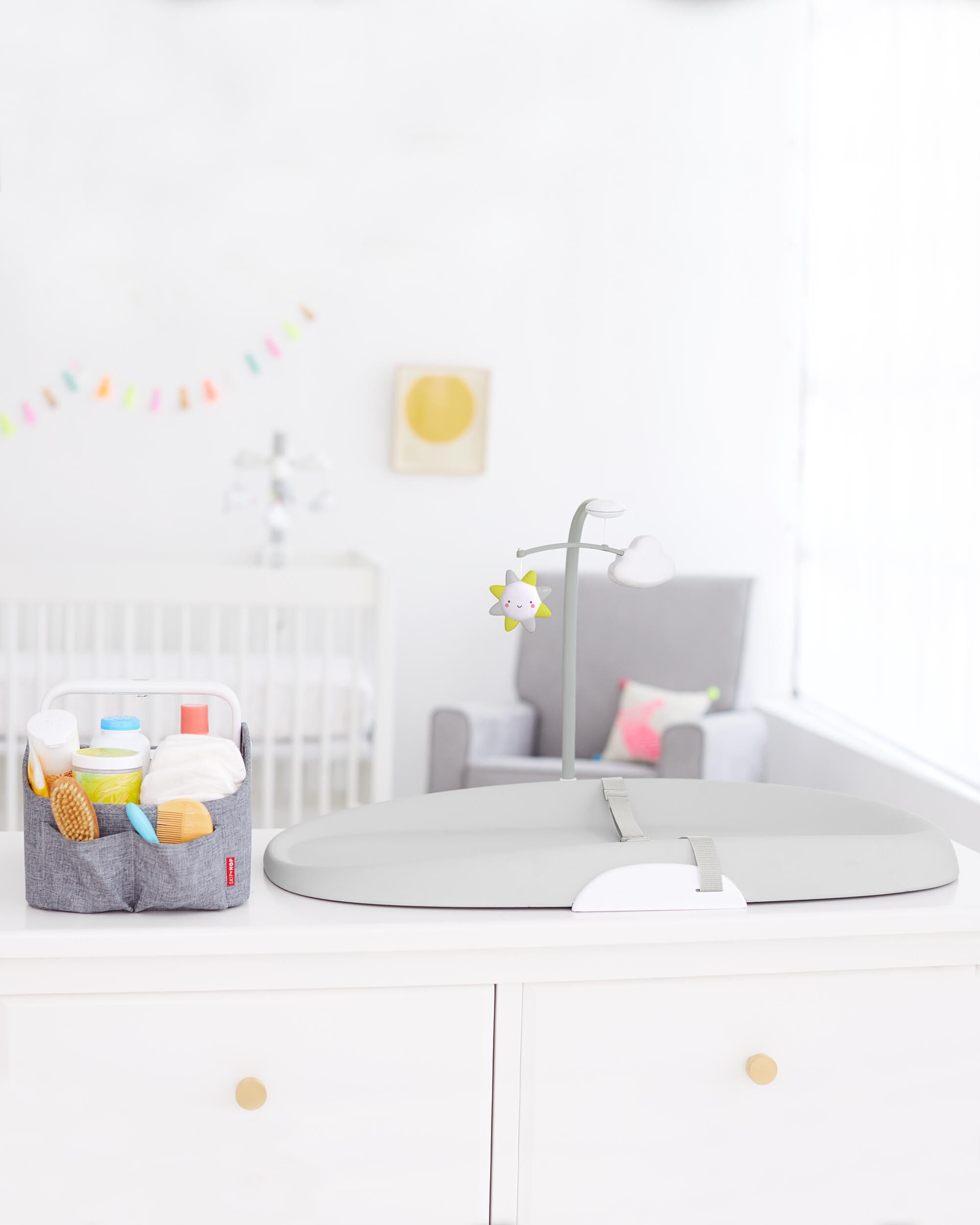 Nursery Style Wipe-Clean Changing Pad - 18 in - Grey, image 9 of 11 slides