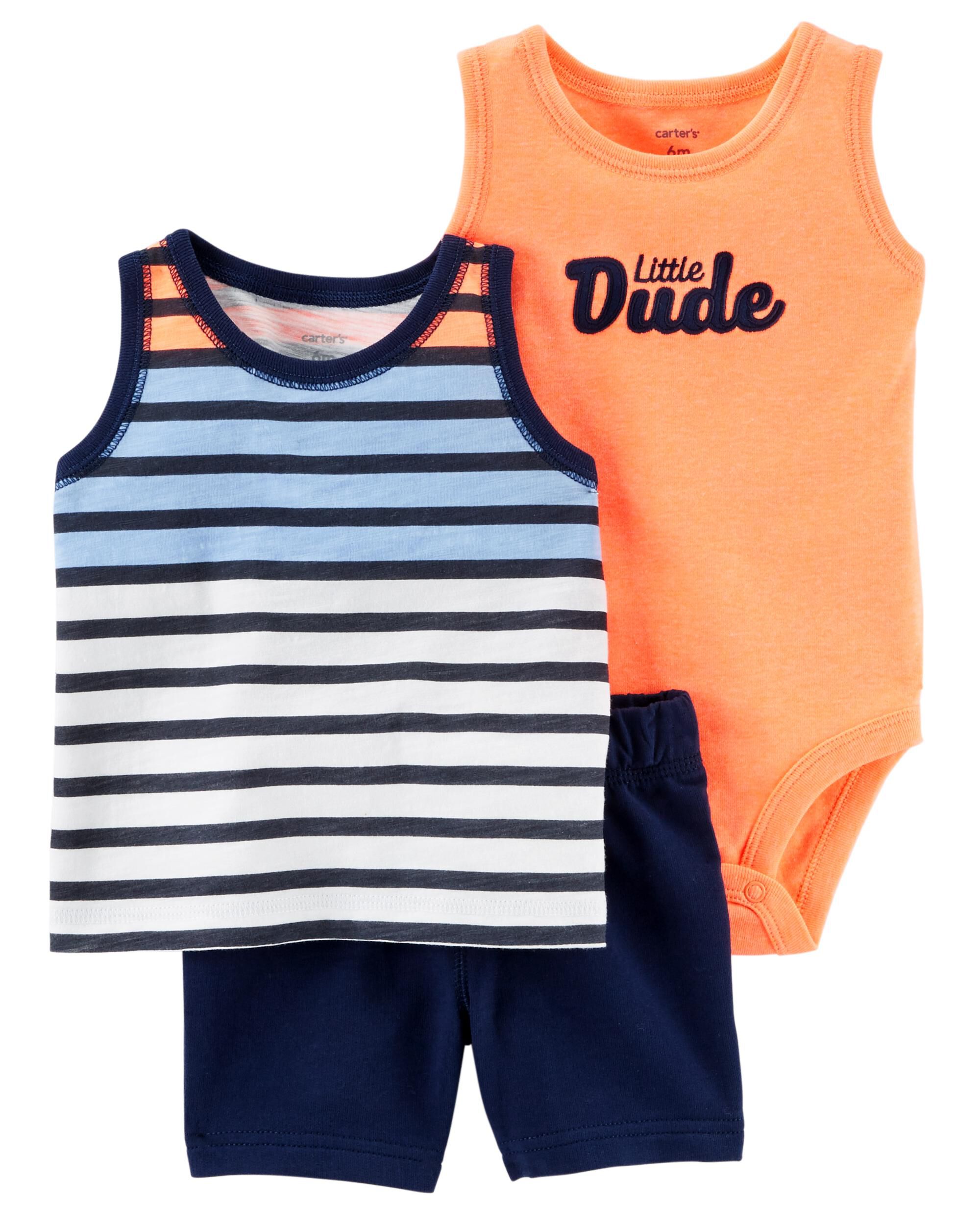 carters baby boy 3 piece