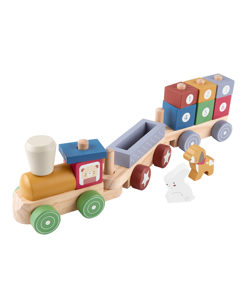 Toddler Wooden Train Set, image 2 of 2 slides