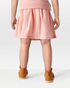 Toddler Crochet Pull-On Skort - Pink, image 3 of 6 slides