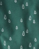 Adult Waffle Knit Pajamas Set Made With Organic Cotton, image 3 of 4 slides