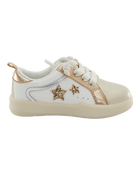 Toddler Metallic Star Sneakers - Gold, image 2 of 7 slides