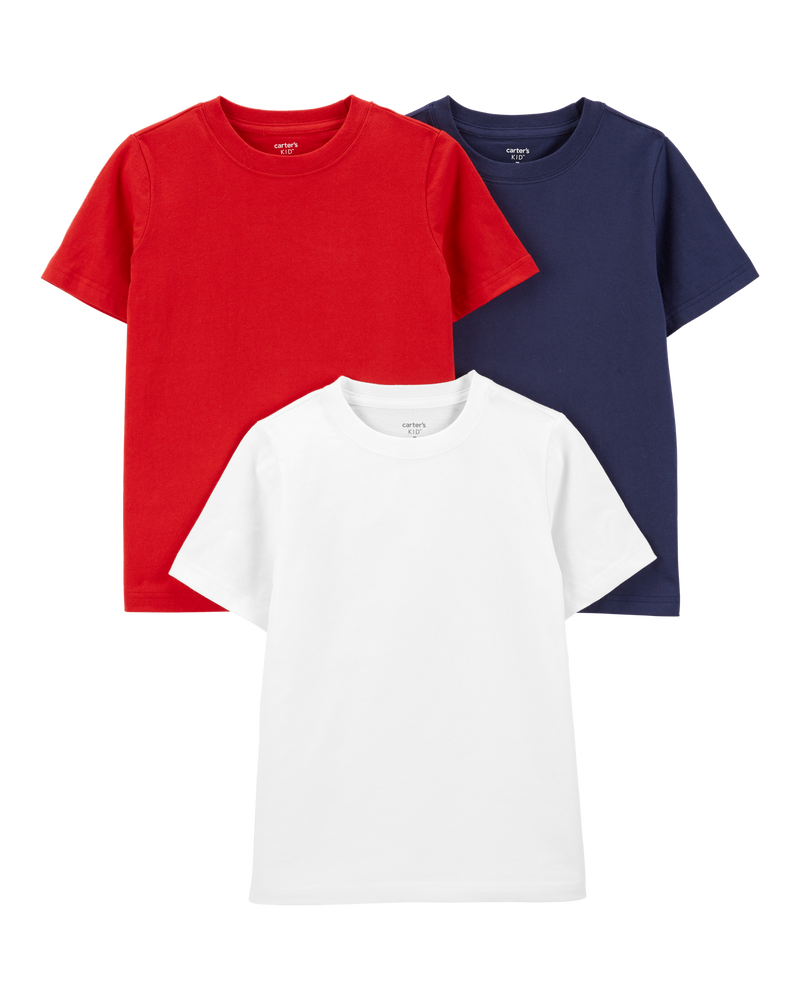 Kid 3-Pack Jersey Tees, image 1 of 8 slides