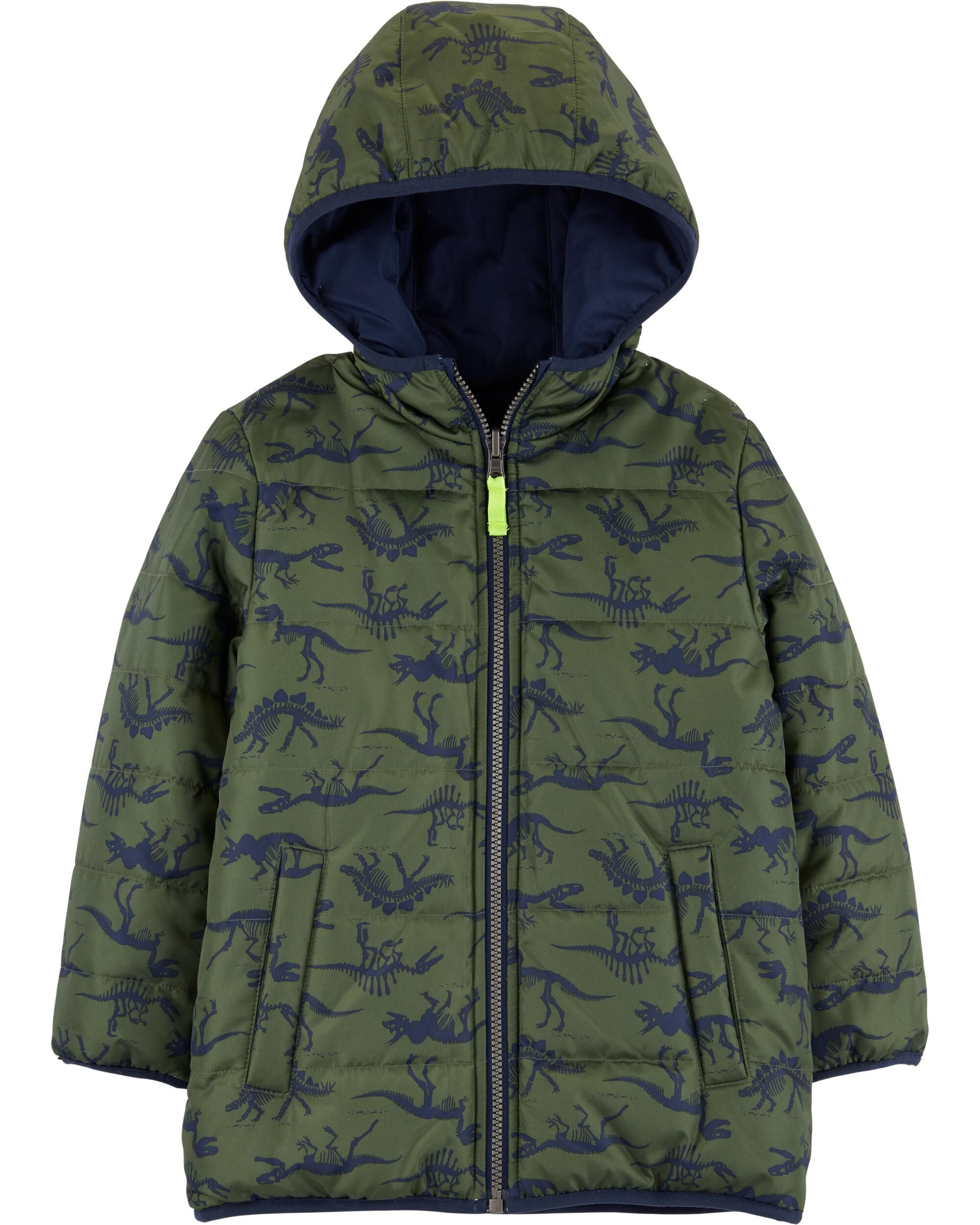 dinosaur puffer coat