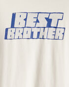 Boys Best Brother Long-Sleeve Graphic Tee - White, image 2 of 3 slides