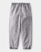 Kid Tapered Iconic Denim Drawstring Joggers -  Volcano Wash, image 2 of 4 slides