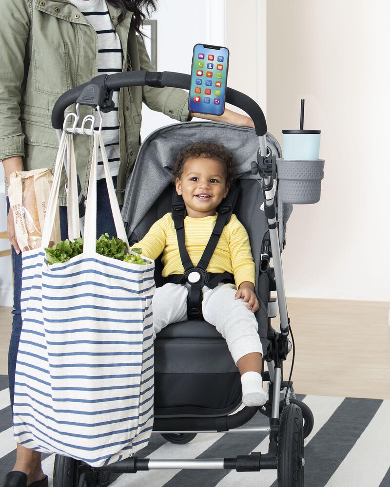 Stroll & Connect Universal Stroller Accessory Set - Charcoal, image 6 of 10 slides