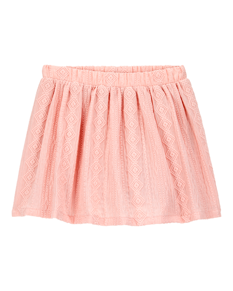 Toddler Crochet Pull-On Skort - Pink, image 1 of 6 slides
