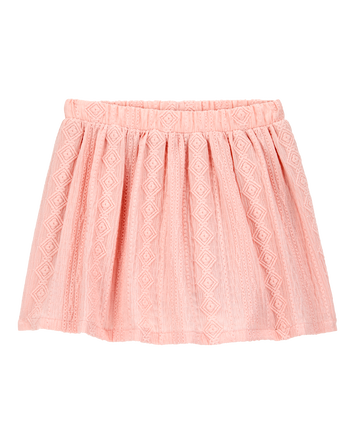 Toddler Crochet Pull-On Skort - Pink, 