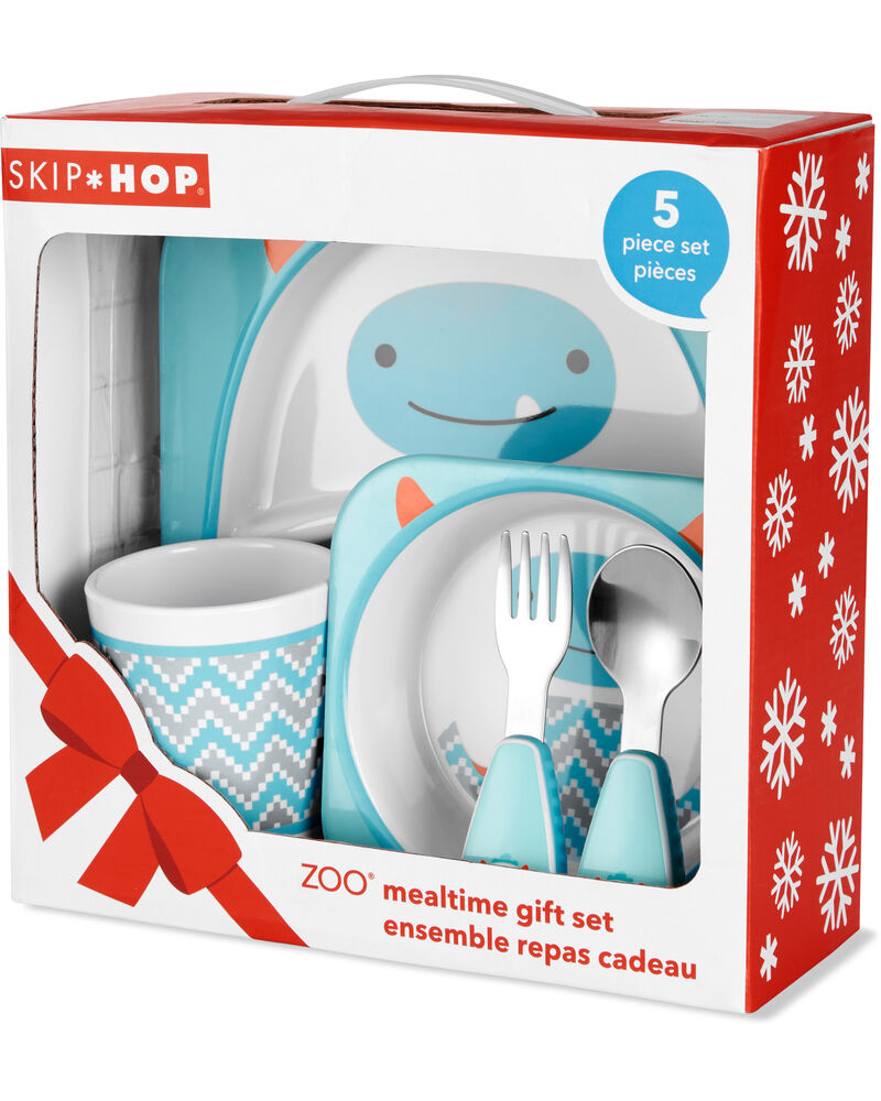 Zoo Winter Melamine Gift Set Yeti Skiphop Com