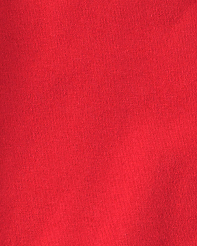 Toddler Solid Short-Sleeve Pocket Tee - Red, image 2 of 3 slides