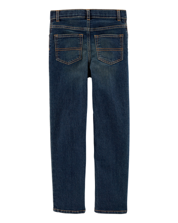 Kid Slim Straight Leg Heritage Wash Jeans, 
