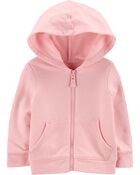 Zip-Up French Terry Hoodie, image 1 of 3 slides