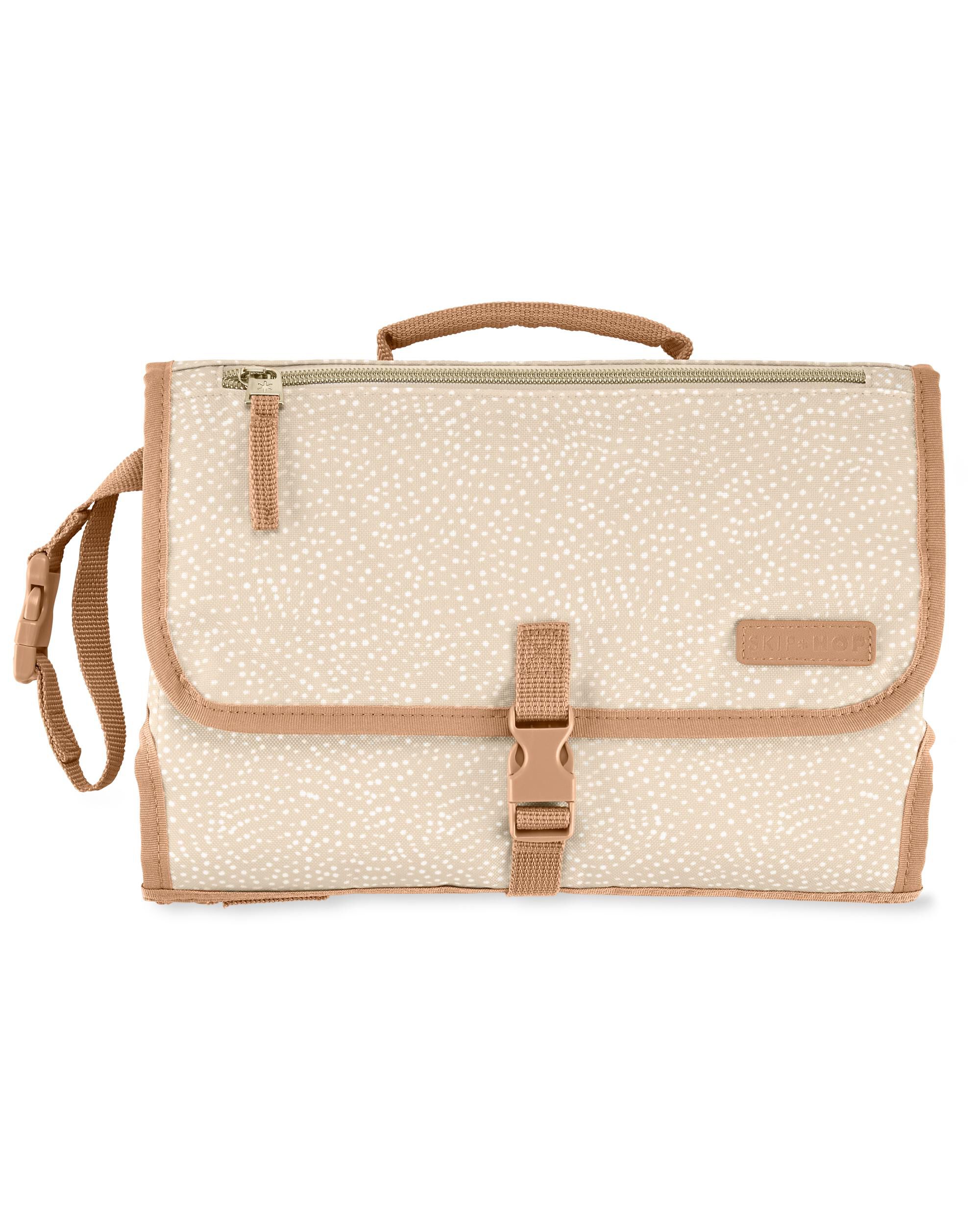 Pronto Signature Changing Station - Beige Swirl Dot, 
