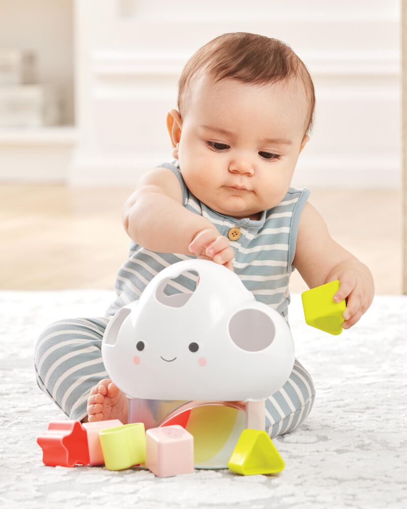 Silver Lining Cloud Feelings Shape Sorter Baby Toy, image 4 of 15 slides