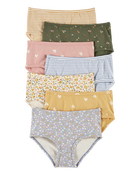 Kid 7-Pack Floral Brief Stretch Cotton Underwear, image 1 of 2 slides