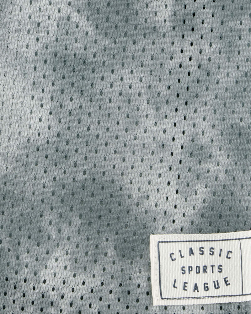Kid Active Tie Dye Mesh Tank - Grey, image 2 of 3 slides