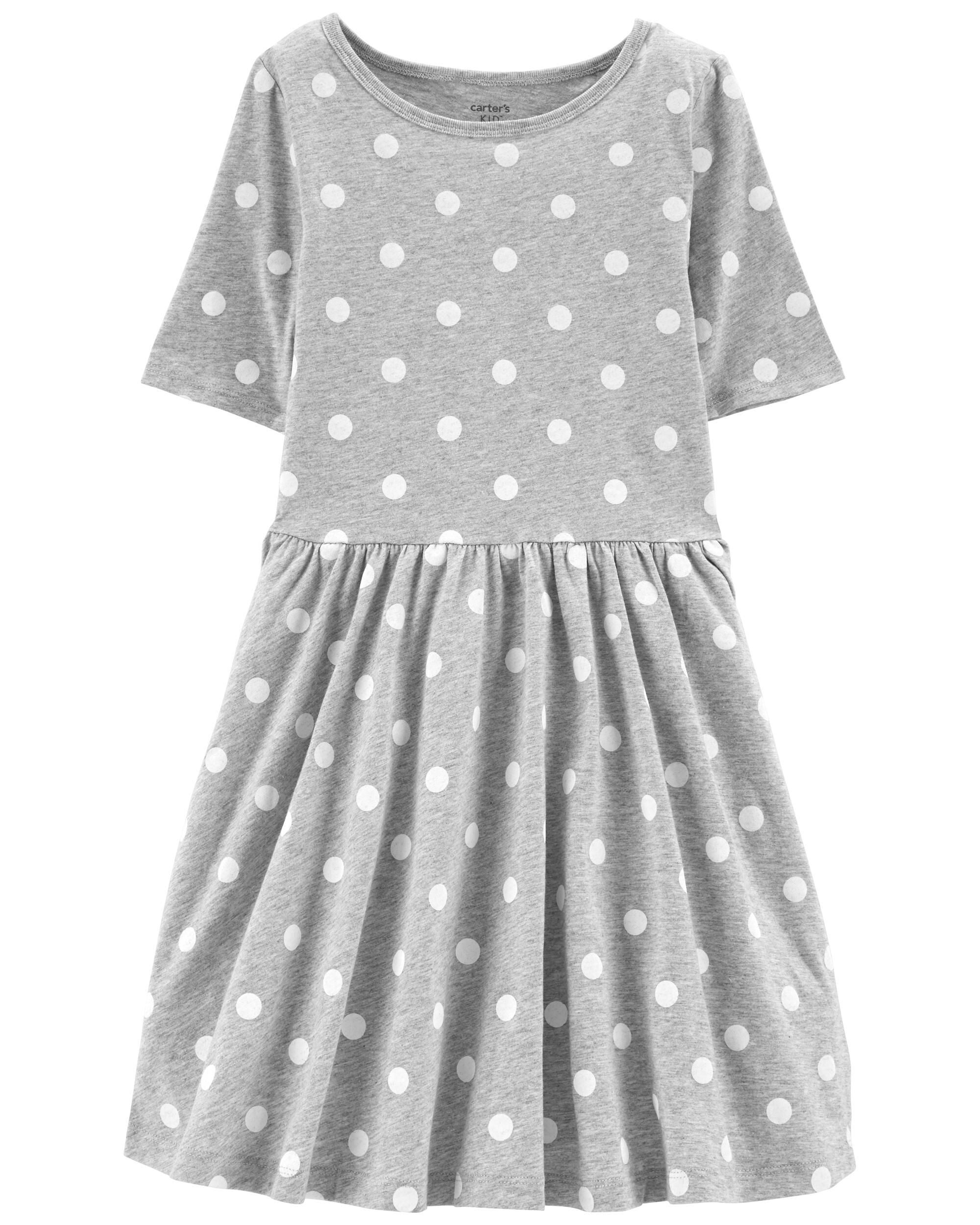 Polka dot kids clothes top