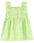 Baby Eyelet Ruffle Dress, image 2 of 5 slides