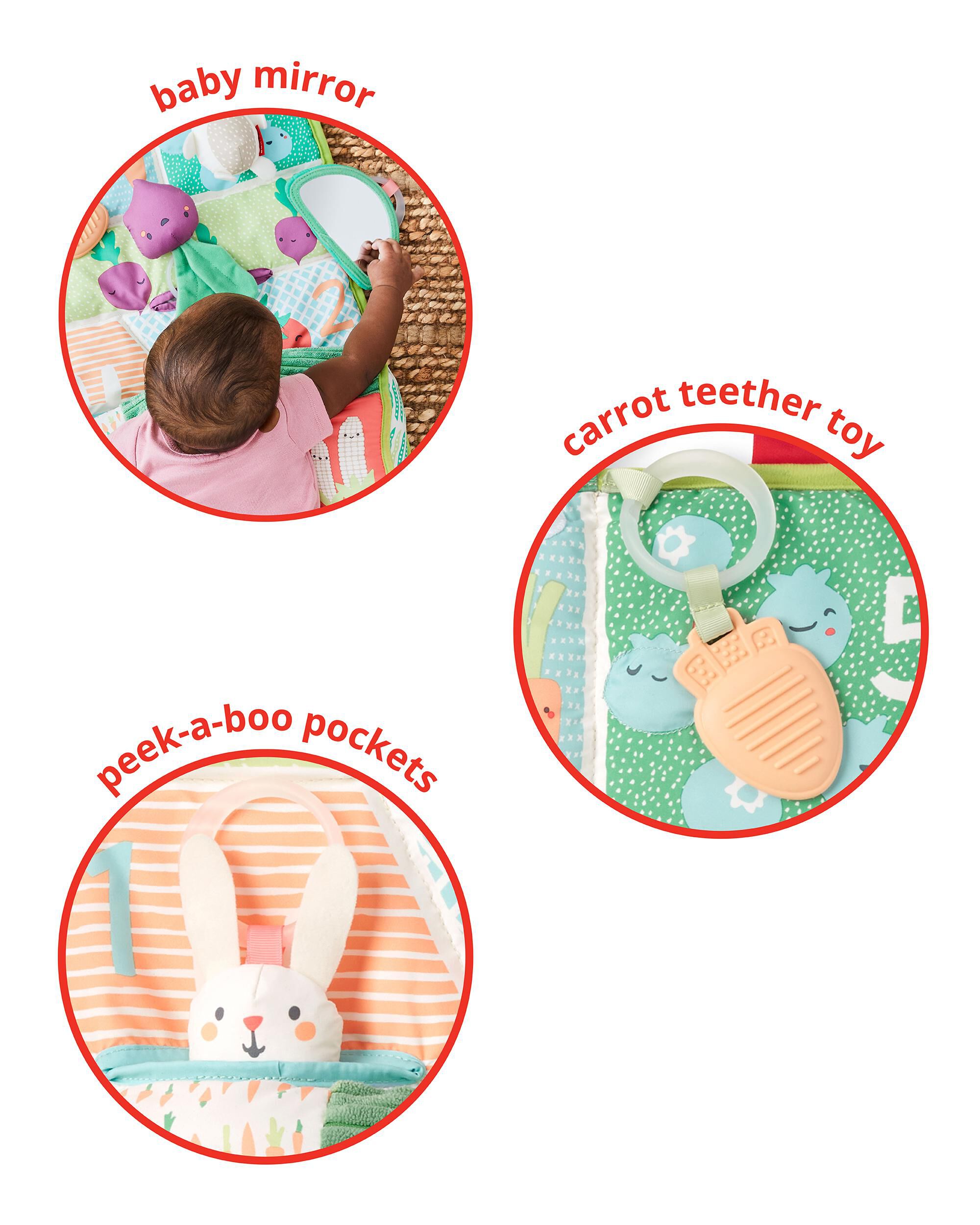 Farmstand Tummy Time Activity Mat, image 3 of 11 slides