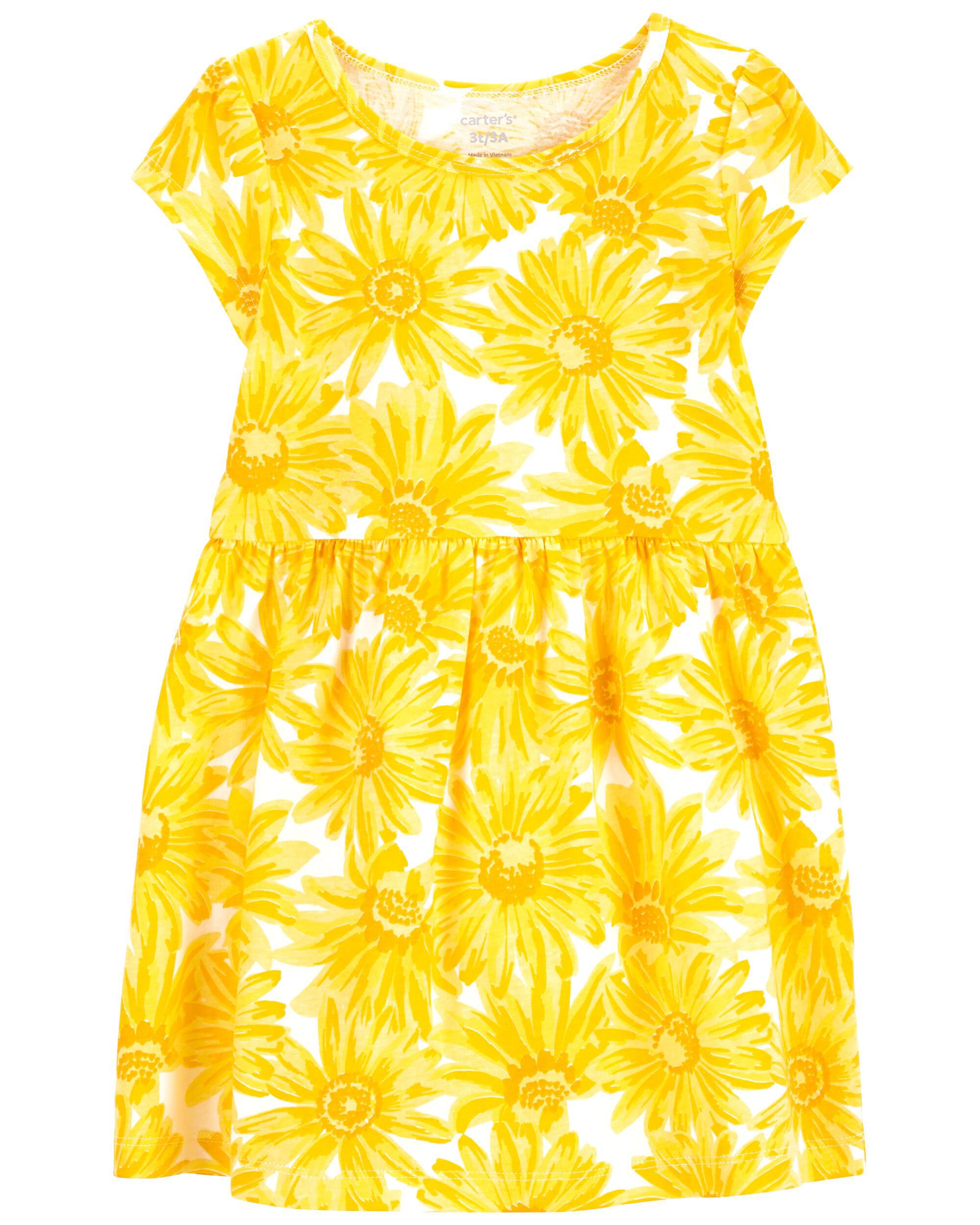 Carters yellow floral dress 2025