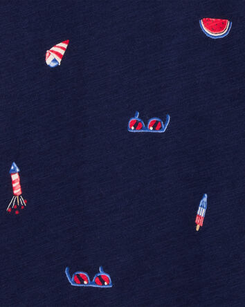 Kid 4th Of July Cotton Polo, 